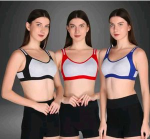 Comfy Women Girls Sports Non Padded Bra