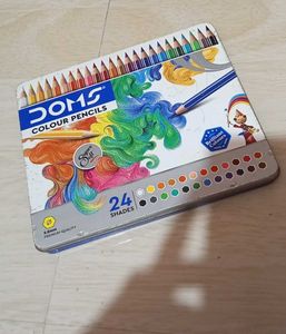 DOMS COLOUR PENCILS 24SHADES