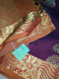 Elegant Purple &amp; Gold Pure Kanjivaram Silk Saree