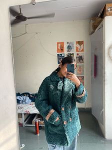 Green Fuzzy Coat