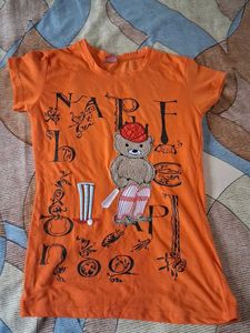 Cute Orange Graphic Tee