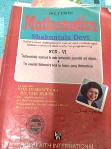 Holy Faith mathematics Book By Shakuntala Devi