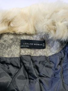 Stylish Girl's Fur Collar Jacket Size 12 -14