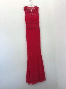 Sexy Red Lace Gown