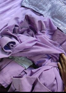 Lavender One Shoulder Lehenga