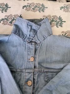 Denim Fringe Jacket