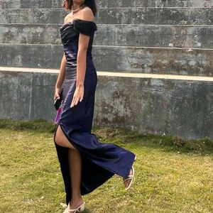 Elegant Navy Blue Dress