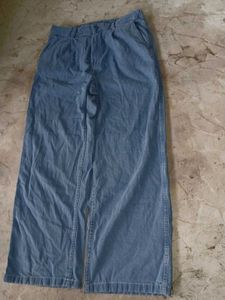Blue baggy denim jeans