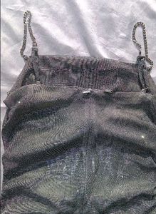 (Urbanic)Glittery Rhinstone Chain Ruched Dress