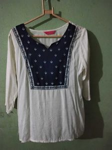 Elegant Printed Top Xl