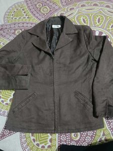 Brown Faux Suede Jacket 🧥😍