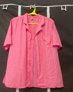 Over Sized Pink Shirt