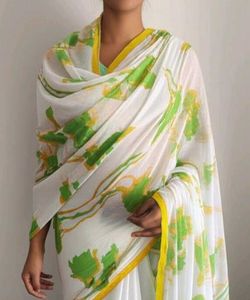 Elegant Floral Print Duppata/Scarf