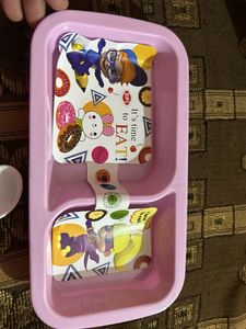 Kids Tableware Set with plate cuf spoon