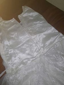 Elegant White full frock 🤍