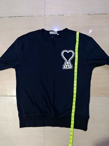 Ami Paris Black Sweatshirt Size L