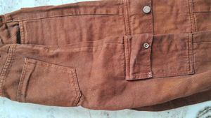 Brown cargo denim