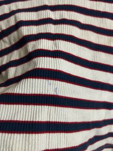 Striped Ribbed T-Shirt
