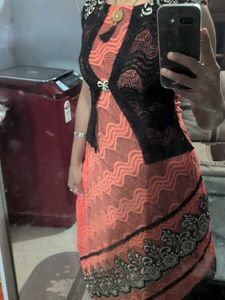 Elegant Black fancy Lace Dress