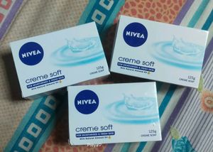 Nivea Cream Soft For All Type Skin(125g) 3 Pieces