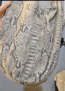 Y2k Snake Print Hobo Bag