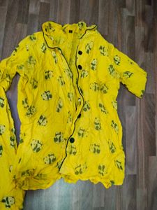 Cute Pajama Set Only Iron Need