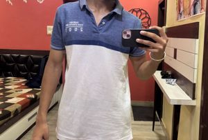 Vintage-Style Two-Tone Polo