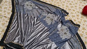 Gray Saree