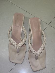 Braided Strap Heel Sandals