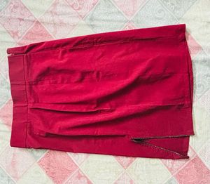 Maroon Skirt