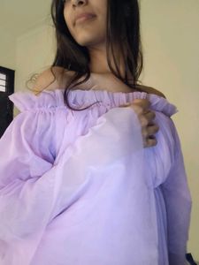 Lavender Trendy Top For Women
