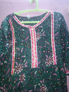 Green Floral Dress