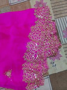 Elegant Pink Embroidered dupatta