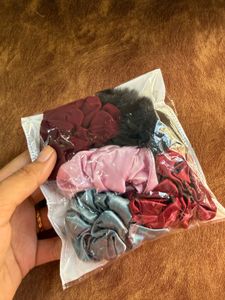 Multicolor Scrunchie Set of 5
