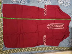 Maroon Kurta