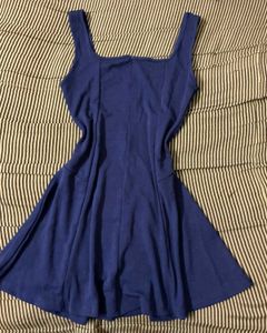Blue Sleeveless Mini Dress