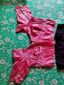 Combo 🎊🎊 Sell Pink Blouse &amp; Black Pants Set