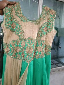 Elegant Green Ethnic Gown