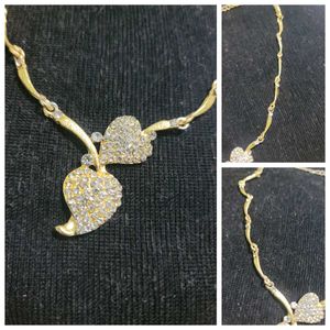 gold and silver necklace