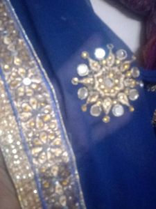 Heavy Work Beautiful Mirror Saree 😍❤️