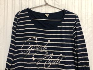 Queentex Blue Long Sleeve T Shirt
