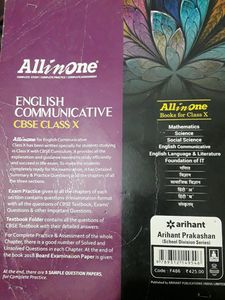 All In One Class 10th English Cbse Bokk