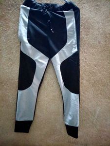 Stylish Black & Silver Joggers