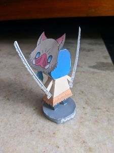 Anime Demon Slayer Inosuke Chibi Figurine(Paper)