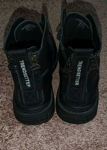 Black Ankle Combat Boots