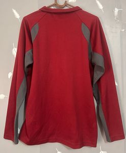 Red Long Sleeve Pullover Top