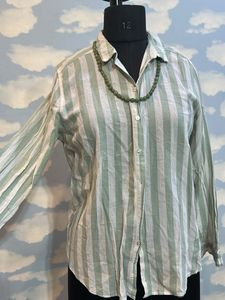 Striped Button-Down Shirt