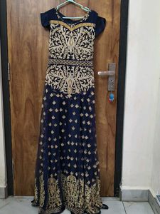 Elegant Navy Blue Maxi Dress