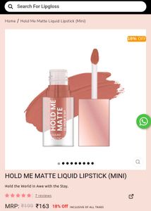 Swiss Beauty Hold Me Matte Mini Liquid Lipstick