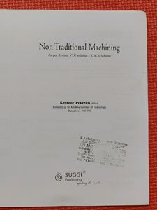 Non Traditional Machining By Kestoor Praveen